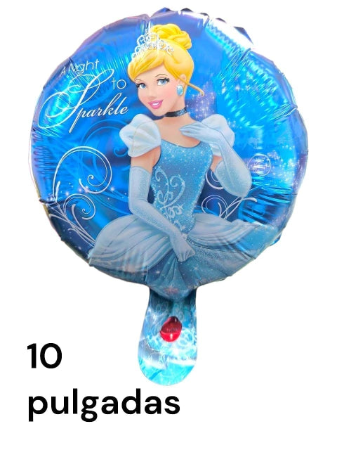 GLOBO CENICIENTA REDONDO DE 10 PULGADAS X50 PCS