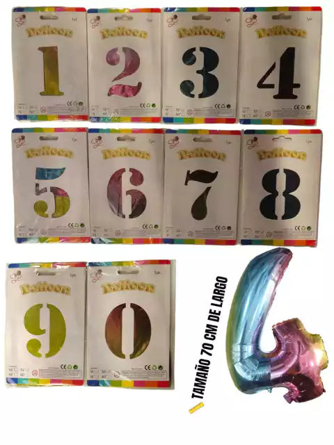 CL3-NÚMERO DE 32 PULGADAS MULTICOLOR