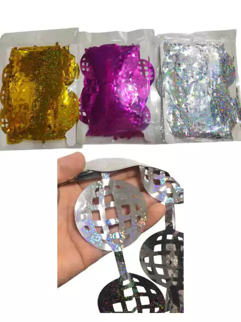 CL3-CORTINA FORMA PELOTA DE BOLICHE C/ BRILLO 1X2