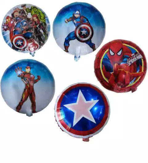 CL3-GLOBOS REDONDOS SUPER HÉROES X 10 UNIDAD