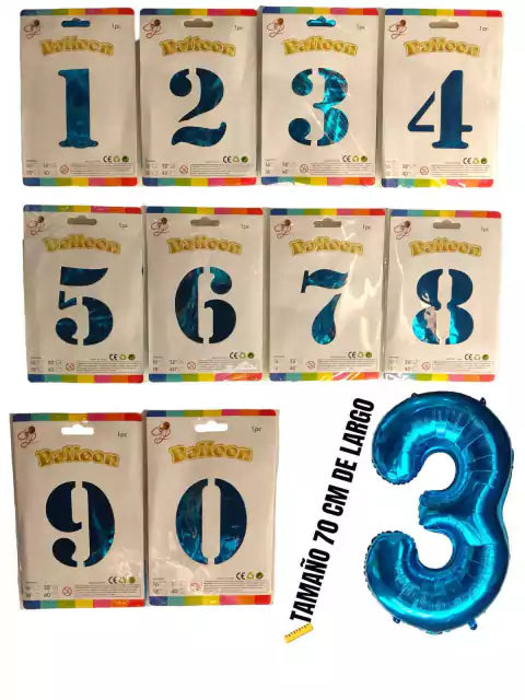 CL3-NÚMERO DE 32 PULGADASCADA UNO AZUL/ ELEGIR POR WHATSAPP/