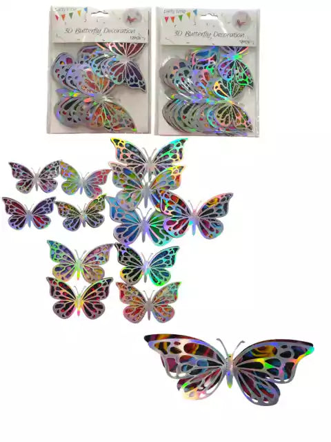 CL3-MARIPOSA P/ DECORACIÓN X 12 UNIDAD