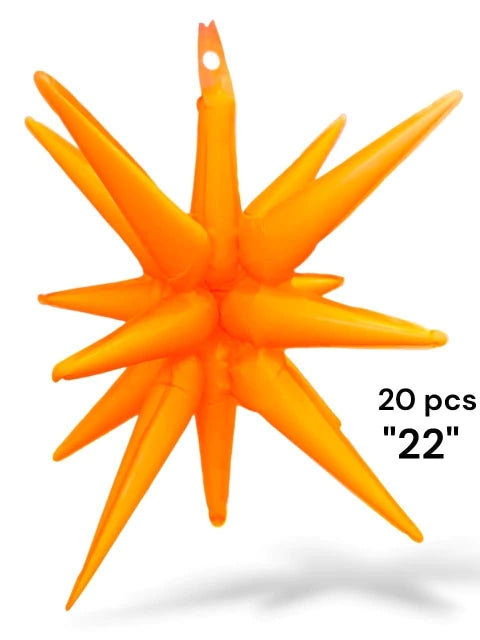 ESTRELLA DE 14 PUNTAS FLUOR X20 PCS DE 22 PULGADAS