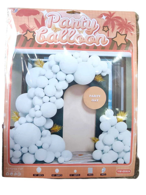 CL3-COMBO DE GLOBO BLANCO