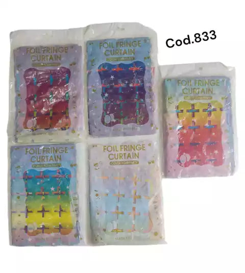 CL3-CORTINA CUMP/ CUADRADITOS MULTICOLOR