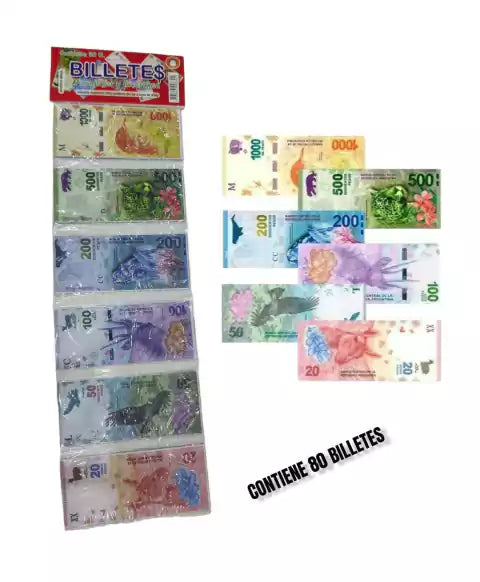 CL3-TIRA DE BILLETES X 80 UNIDADES.