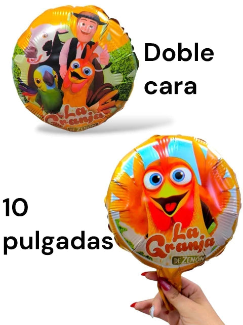 GLOBO LA GRANJA DE 10 PULGADAS X50 PCS