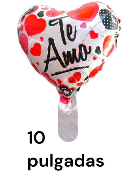 GLOBO CORAZON DE 10 PULGADAS X50 PCS