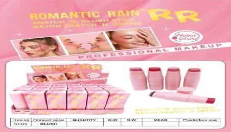 RUBOR + BROCHA ROMANTIC RAIN (HT-2805/ COD. 4752)