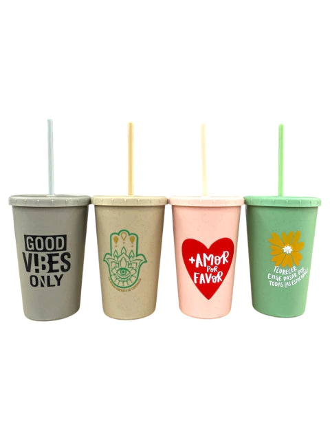 GMF-VASO PLASTICO C/SORBETE