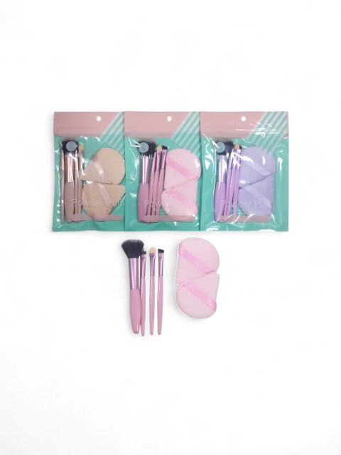 GMF-Set de brochas + esponjitas de maquillaje (HT- 2333/ 3337)