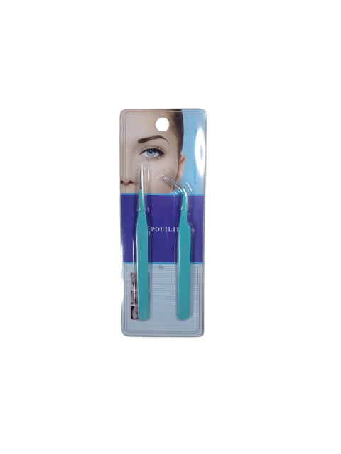 PINZA PARA PESTAÑAS X 2 UNIDADES (COD. 21651)