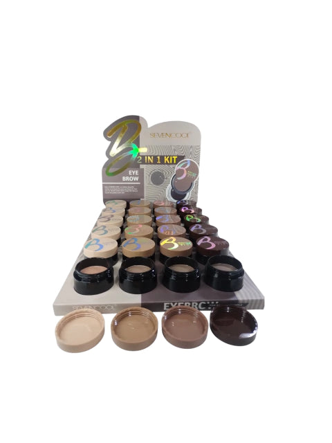 GMF-Maquillaje de cejas 2 en 1 ( crema + polvo)