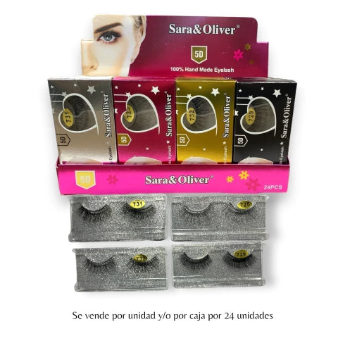 GMF-PESTAÑAS POSTIZAS 5D SARA&amp;OLIVER COD.66681