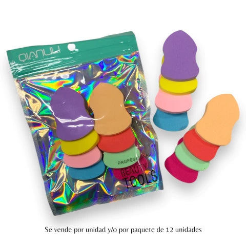GMF-SET DE ESPONJAS PARA EL ROSTRO X8 UNIDADES QIANLILI COD.11983