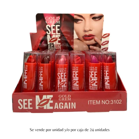 GMF-LABIAL EN BARRA SEE ME AGAIN GOLD GREM COD.30128