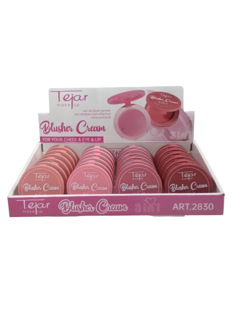GMF-RUBOR EN CREMA 3 EN 1 (RUBOR + SOMBRA + GLOSS) TEJAR ( COD. 99975)