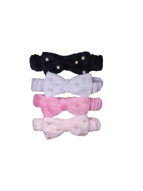 VINCHA DE SKINCARE MOÑO CON PERLAS ( COD. 26779)