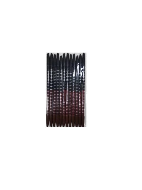 LÁPIZ DE CEJAS X12 UNIDADES (NEGRO & MARRÓN ) (COD. 25711)