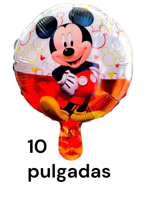 GLOBO MICKEY MOUSE DE 10 PULGADAS X50 PCS