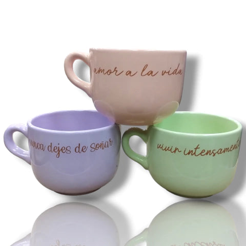 GMF-TAZON DE CERÁMICA CON FRASES