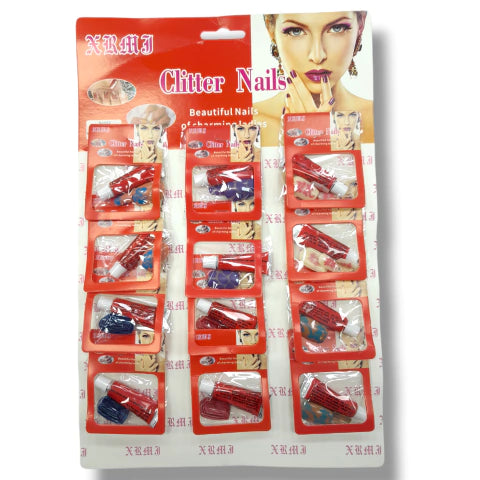 GMF-CLITTER NAILS BLISTER X12 COD.24525