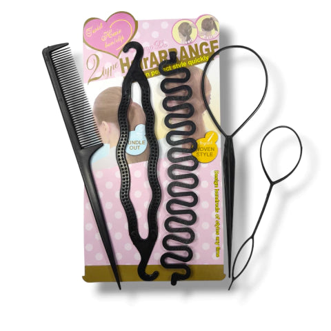 GMF-SET X5 件套，适用于发型、编发（ht-1456 cod.4560）