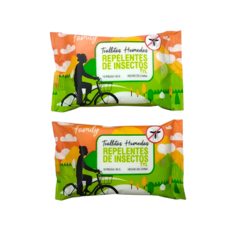 GMF-TOALLITAS HÚMEDAS REPELENTES DE INSECTOS COD.TYL1762