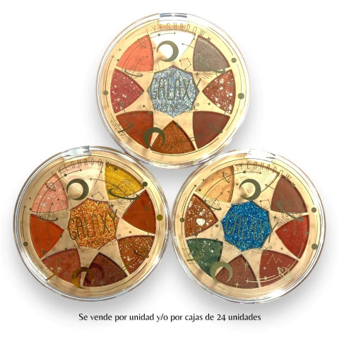 GMF-SET DE SOMBRAS PARA OJOS CON GLITTER GALAXY SEVENCOOL COD.90294
