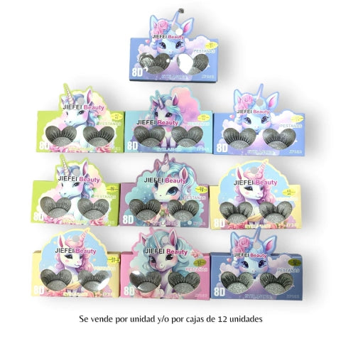 GMF-PESTAÑAS POSTIZAS 8D JIEFEI BEAUTY COD.12325