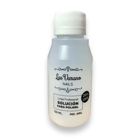 GMF-SOLUCIÓN PARA POLYGEL 120ML LAS VARANOS COD.SP120