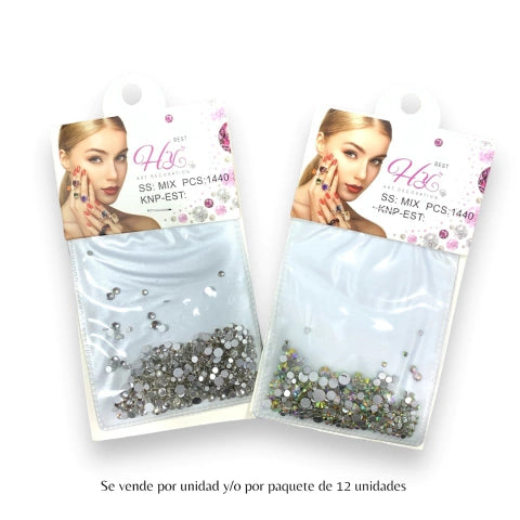 GMF-STRASS/GEMAS PARA UÑAS BEST HY COD.05534