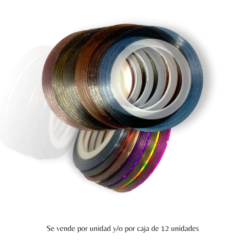 GMF-CINTA DECORATIVA METALIZADA PARA UÑAS