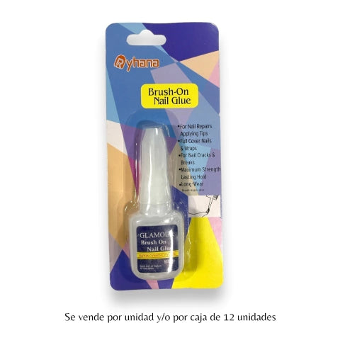 GMF-PEGAMENTO PARA UÑAS CON PINCEL RYHANA COD.91105