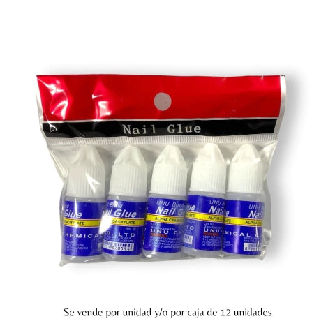 GMF-PEGAMENTO PARA UÑAS EN GOTAS X5 NAIL GLUE COD.20594