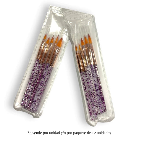 GMF-PINCEL DE ACRÍLICO CERDAS SINTÉTICAS X5 TAMAÑOS COD.53782