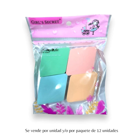 GMF-ESPONJA PARA EL ROSTROS X4 DIAMANTE GIRL’S SECRET COD.10265