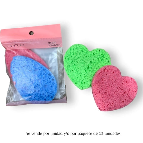 GMF-ESPONJA VEGETAL PARA LIMPIEZA FACIAL X2 QIANLILI COD.210047