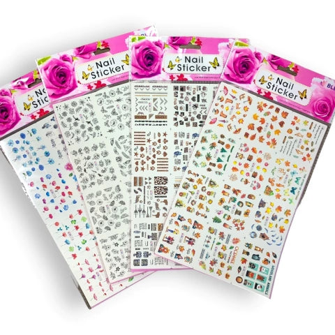 GMF-BLÍSTER DE STICKERS DE UÑAS AL AGUA