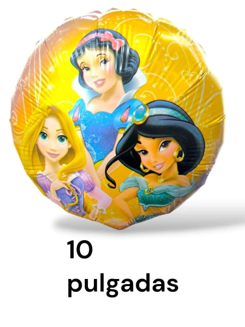 GLOBO PRINCESAS DE 10 PULGADAS X50 PCS