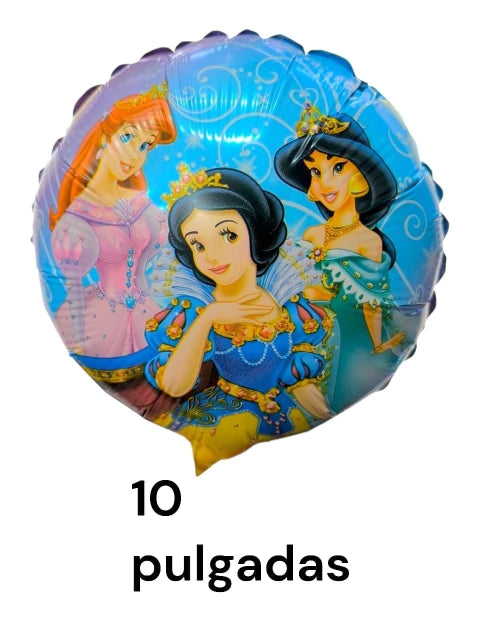 GLOBO PRINCESAS DE 10 PULGADAS X50 PCS