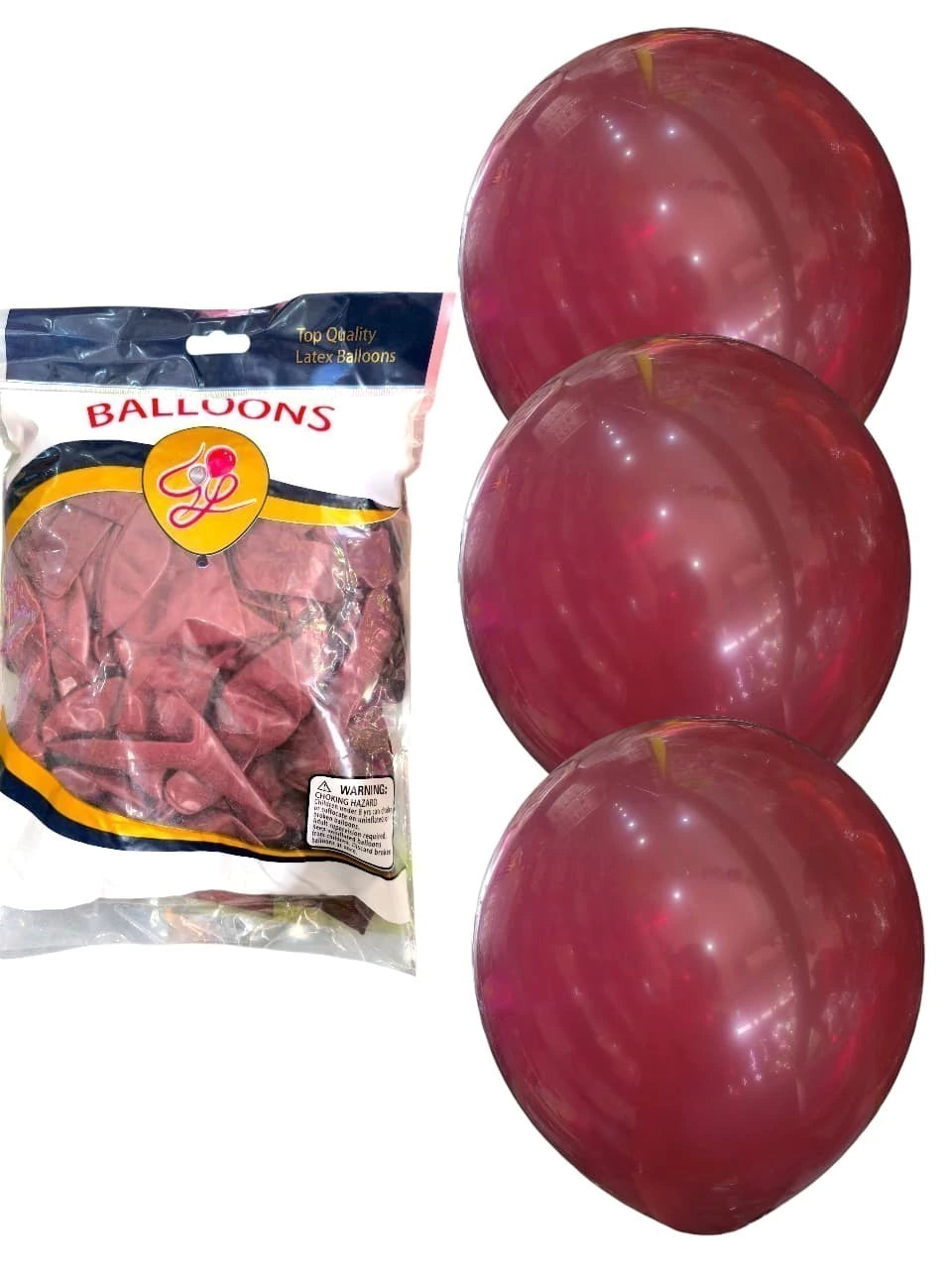 CL3-PACK DE GLOBOS LATEX DE 12 PULGADAS DE 100 UNIDADES