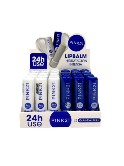 Bálsamo labial 24HS HIDRATACIÓN PINK 21 (COD. 484558)