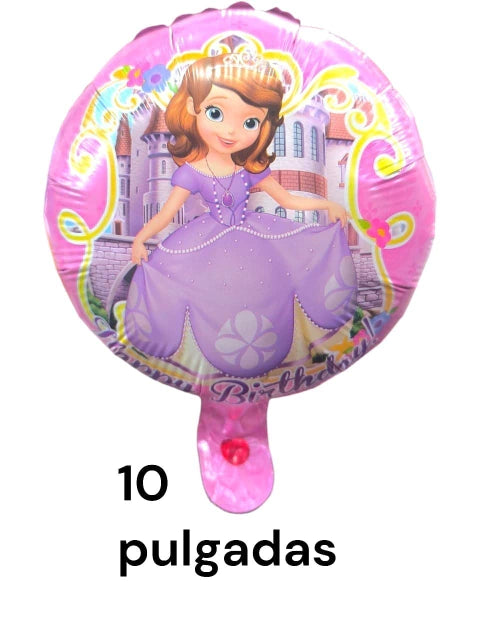 GLOBO REDONDO SOFIA DE 10 PULGADAS X50 PCS