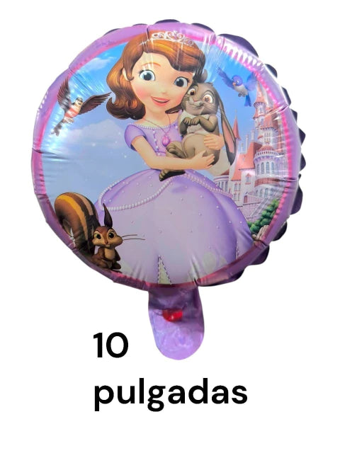 GLOBO SOFIA DE 10 PULGADAS X50 PCS
