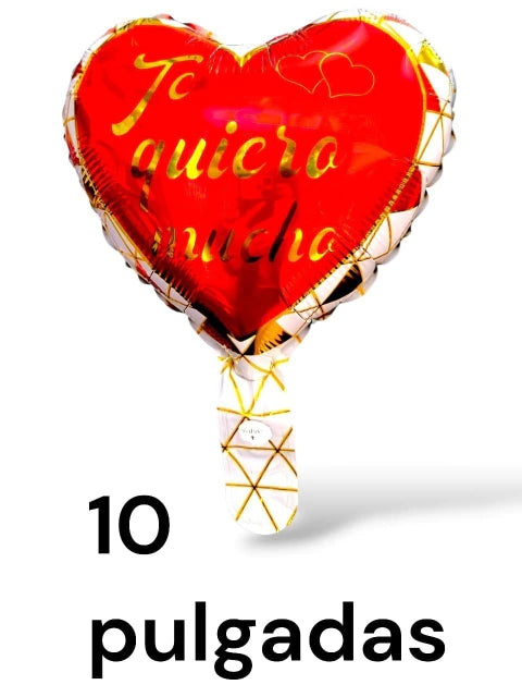 GLOBO CORAZON DE 10 PULGADAS X50 PCS