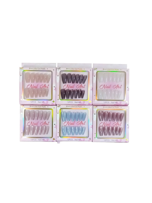 Uñas press on cuadradas FASHION (COD. 90209)