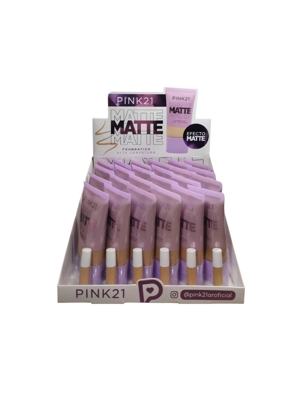 Base de maquillaje PINK 21 efecto MATTE (CS6356/ COD. 88662)