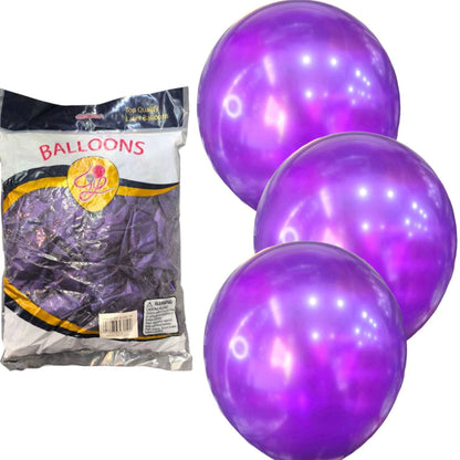 CL3-PACK DE GLOBOS LATEX DE 12 PULGADAS DE 100 UNIDADES