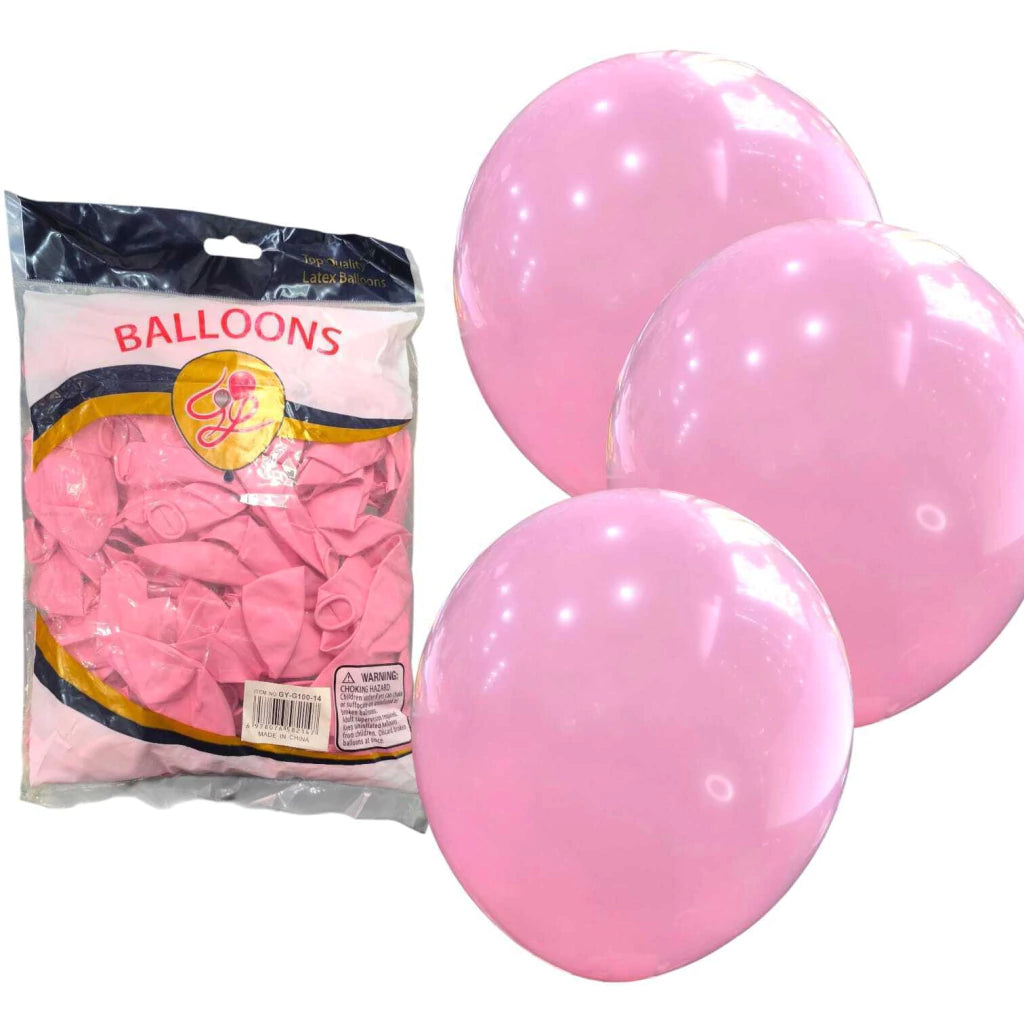 CL3-PACK DE GLOBOS LATEX DE 12 PULGADAS DE 100 UNIDADES